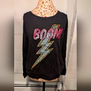 Victoria's secret PINK sequined "boom" top